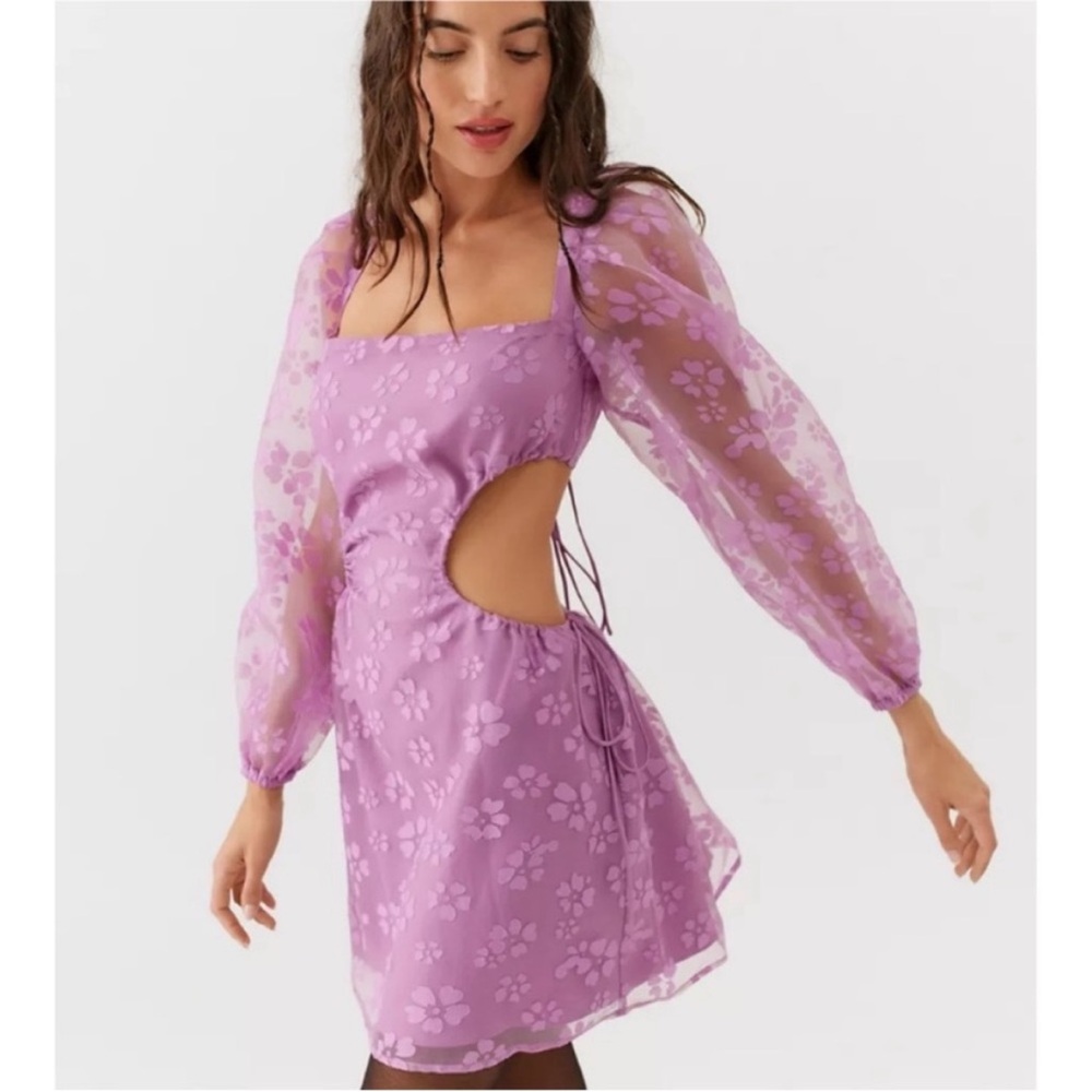 NWT Urban Outfitters Purple Floral Dress Size Medium
